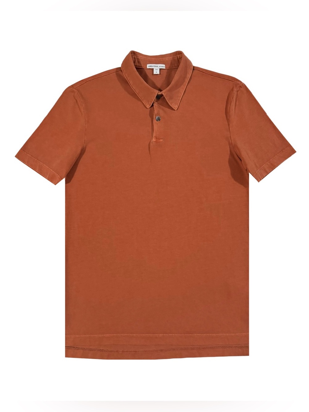 JAMES PERSE Men's Suede Jersey Short Sleeve Polo